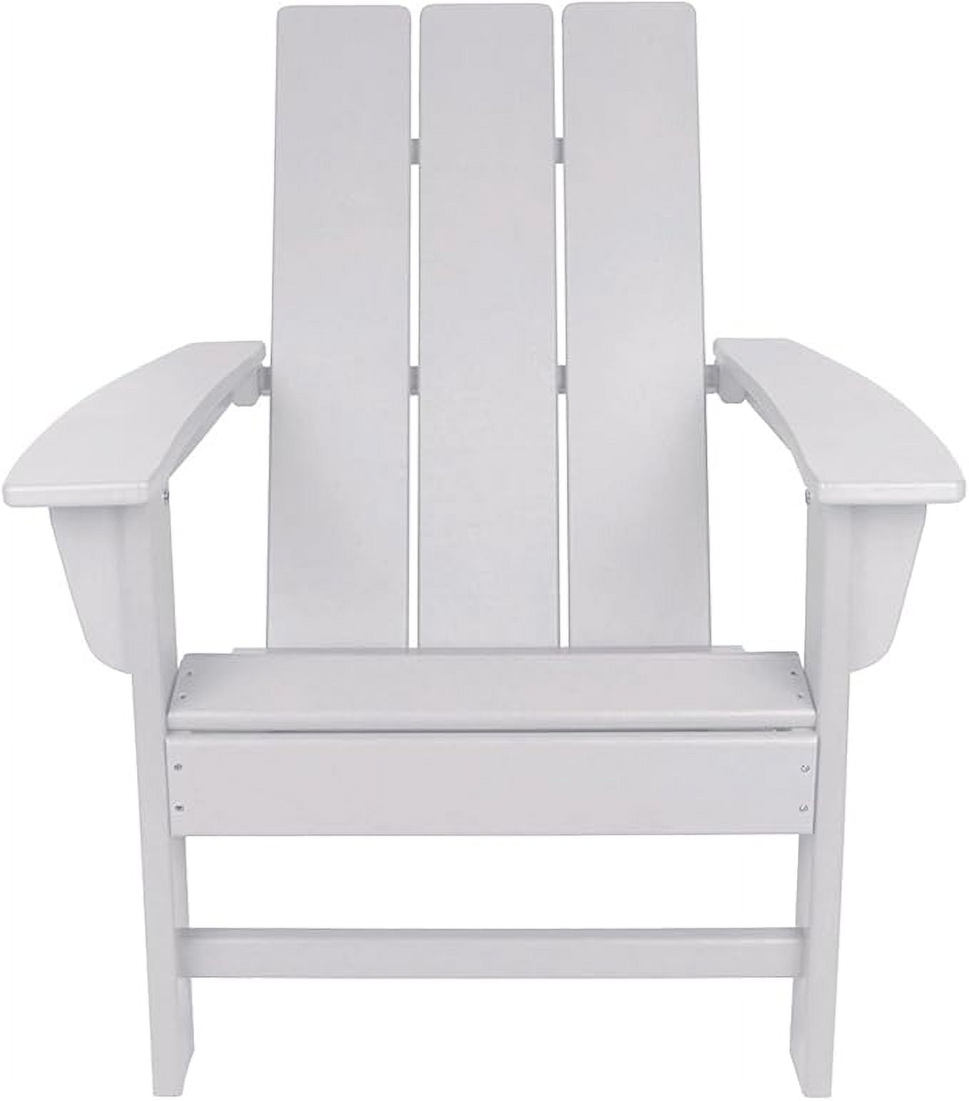 NewTechWood Flat Top Adirondack Chair in Ivory