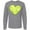 AC-Heather Grey, variant on Inktastic Tennis Ball in Heart Long Sleeve T-Shirt