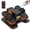 Black, variant on ESL Under Desk Elliptical Machine, Seated Leg Exerciser Machine for Seniors with Pedal Straps and Remote Control