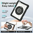 thumbnail image 2 of TECH CIRCLE for iPad Air 5th 4th Gen Case 2022 2020 10.9 inch & iPad Pro 11 Case 4th/3rd/2nd/1st Gen,Rotating Foldable Handle Stand Full-Body Shockproof Rugged Protection Kids Girls Cover,Black, 2 of 6