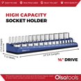 thumbnail image 3 of czcpp-Magnetic Socket Holder | 3/8-inch Drive | Metric | Blue | Holds 30 Sockets | Professional Quality Tools Organizer | by, 3 of 4