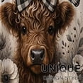 thumbnail image 6 of YIMEIS Highland cows among flowers in spring Floral rug Soft Non-slip 1Pc Flannel Mat & Kitchen Rugs,Great for Entryway Bathroom, 6 of 10