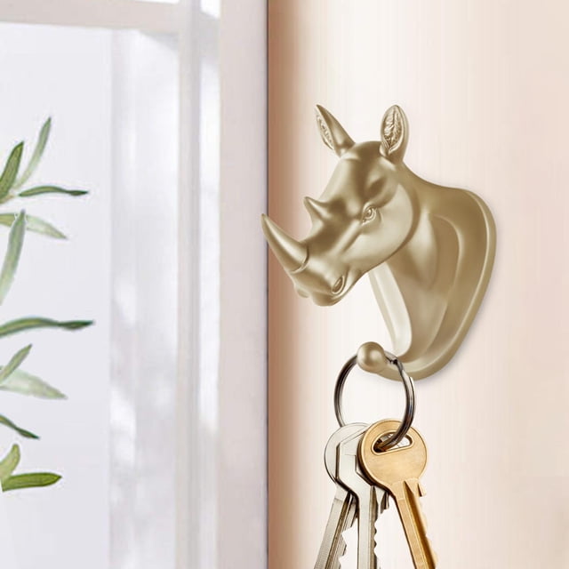 Gancho para Abrigos Perfecl de Animales Colgador de Pared Dorado