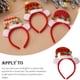 thumbnail image 4 of Ounissouiy Diademas de Navidad Accesorios para el cabello de Papá Noel Accesorios de rendimiento de dibujos animados suaves Sombreros para niños Kits de decoración para fiestas Rejilla amarilla roja, 4 of 6