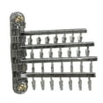 thumbnail image 4 of Percha plegable para secar calcetines con pinzas, pinzas para la colada para bufandas, lencería y sujetadores. Lazo de oro gris, 4 of 9