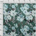 thumbnail image 2 of oneOone Polyester Lycra Dark Green Fabric Florals Diy Clothing Quilting Fabric Print Fabric By Yard 56 Inch Wide, 2 of 4