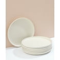 thumbnail image 4 of JoyJolt Mesa 6pc Stoneware 10.5" Dinner plate set - Linen, 4 of 8