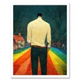 thumbnail image 1 of Road To Acceptance LGBTQ Conceptual Modern Art Print Framed Poster Wall Decor 12x16 inch, 1 of 5