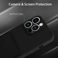 thumbnail image 3 of iPhone 13 Pro Max Case Card Holder Black Liquid Silicone Soft Screen Protector Cover Shockproof Anti Scratch Microfiber Lining Full Body Protection Shell, 3 of 12