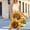Yellow women's boho sundress a1, variant on Uscallm Women's Sleeveless Round Neck Midi Dress Sunflower Pleated A-Line Boho Casual Summer Beach Vacation Sundress Outfits, Yellow XL
