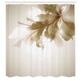 thumbnail image 3 of Ambesonne Abstract Shower Curtain, Gradient Toned Flowers Art, 69"Wx75"L, Dark Tan, 3 of 3
