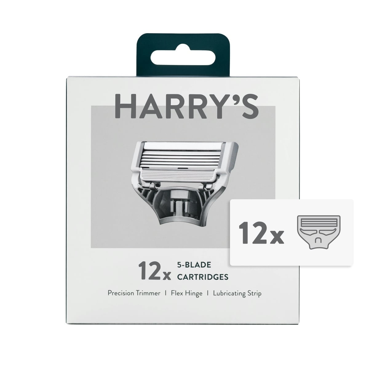 Harry's Razor Blades for Men 12 Pack of Men's Razor Blade Refills