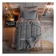 thumbnail image 3 of Set Edredón Individual + Funda De Almohada + Sábanas 7 Pzas Real Textil Gris - Tabaco, 3 of 8