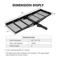 thumbnail image 5 of Towallmark Heavy-Duty Hitch-Mounted Cargo Basket – 750 lbs Capacity, 60" x 19" x 6" Luggage Rack, 5 of 7