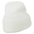 thumbnail image 4 of First Mate Embroidered Long Beanie - White OSFM, 4 of 5