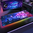 thumbnail image 5 of LKENNA Gaming RGB Mouse Pad Gamer Computer Mousepad Backlit Mause Pad Large Mousepad for Rubber Desk Keyboard LED Mice Mat, 5 of 7