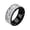 Black, variant on Five Ring Fashion Stainless Steel Couple Ring Set – Modern Unisex Rings for Everyday Wear, 7 cm, Silver