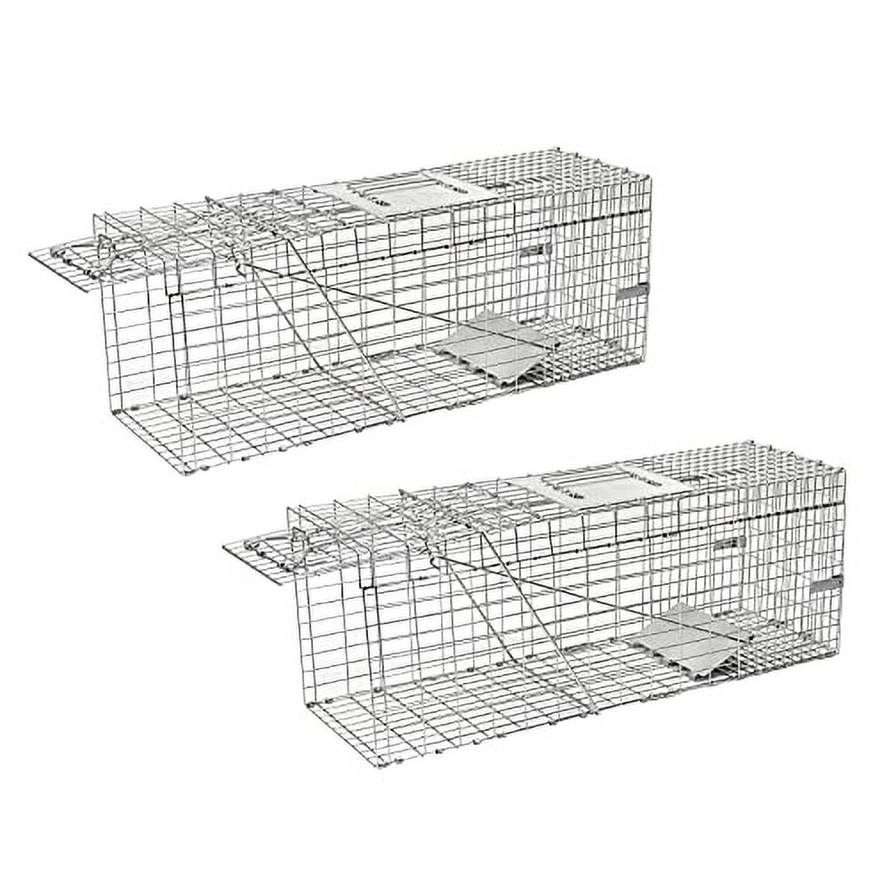 H&B Luxuries High Sensitivity Gravity Pedal Cage Rodent Trap, Large, 2 Count