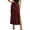 A-Brown1338, variant on Wxolcjlv Women's Satin Side Slit Midi Skirt High Waist Party Midi Skirts