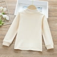thumbnail image 4 of Kukoosong Girls Long Sleeve Crew Neck Cotton Tops Toddler Girls Clothes Casual Print Sweatshirt Pullover Tops Fall Winter Basic Layering Tee for 9 Years, 4 of 6