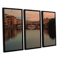 thumbnail image 2 of ArtWall Kathy Yates "Ponte Vecchio Reflections" 3-Piece Floater Framed Canvas Set, 2 of 2