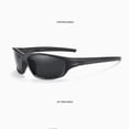 thumbnail image 3 of Gafas polarizadas para montar en motocicleta, gafas de ciclismo a prueba de viento Uv400 gafas de sol para deportes al aire libre lentes intercambiables para correr, béisbol golf (negro), 3 of 3