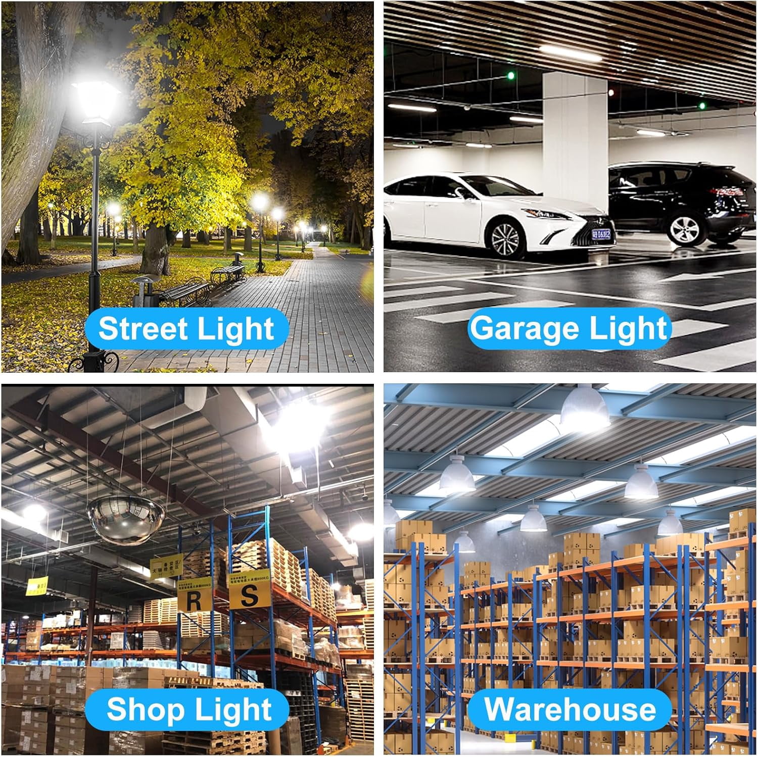 2 Pack 400W Equivalent LED Corn Light Bulb 6000 Lumen Led Corn Bulb 50W Super Bright 5000K Daylight White E26/E27 Base LED Light Bulb for Home Garage Lighting Garage Backyard Office Household