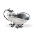 thumbnail image 5 of Mollusk Sea Shell Sauce Shaped Serving Bowl Polished Aluminum 10 Inches, 5 of 5