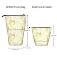 thumbnail image 2 of Lsque Lemon Potatoes Pattern Telescopic Pencil Bag Pen Holder Stationery Case, Stand-up Retractable Transformer Bag Organizer, 2 of 6