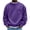 Purple, variant on Gytharion Men's Oversized Sweatshirts Crew Neck Patch Pocket Solid Color Cozy Pullovers Fall Classic Pullover Tops