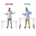 thumbnail image 4 of 4Pcs Table Leg Extenders, Stainless Steel Table Leg Risers Extensions for Folding Tables, Heavy Duty Desk Table Height Extenders for Straight and Bent Tables, 4 of 7