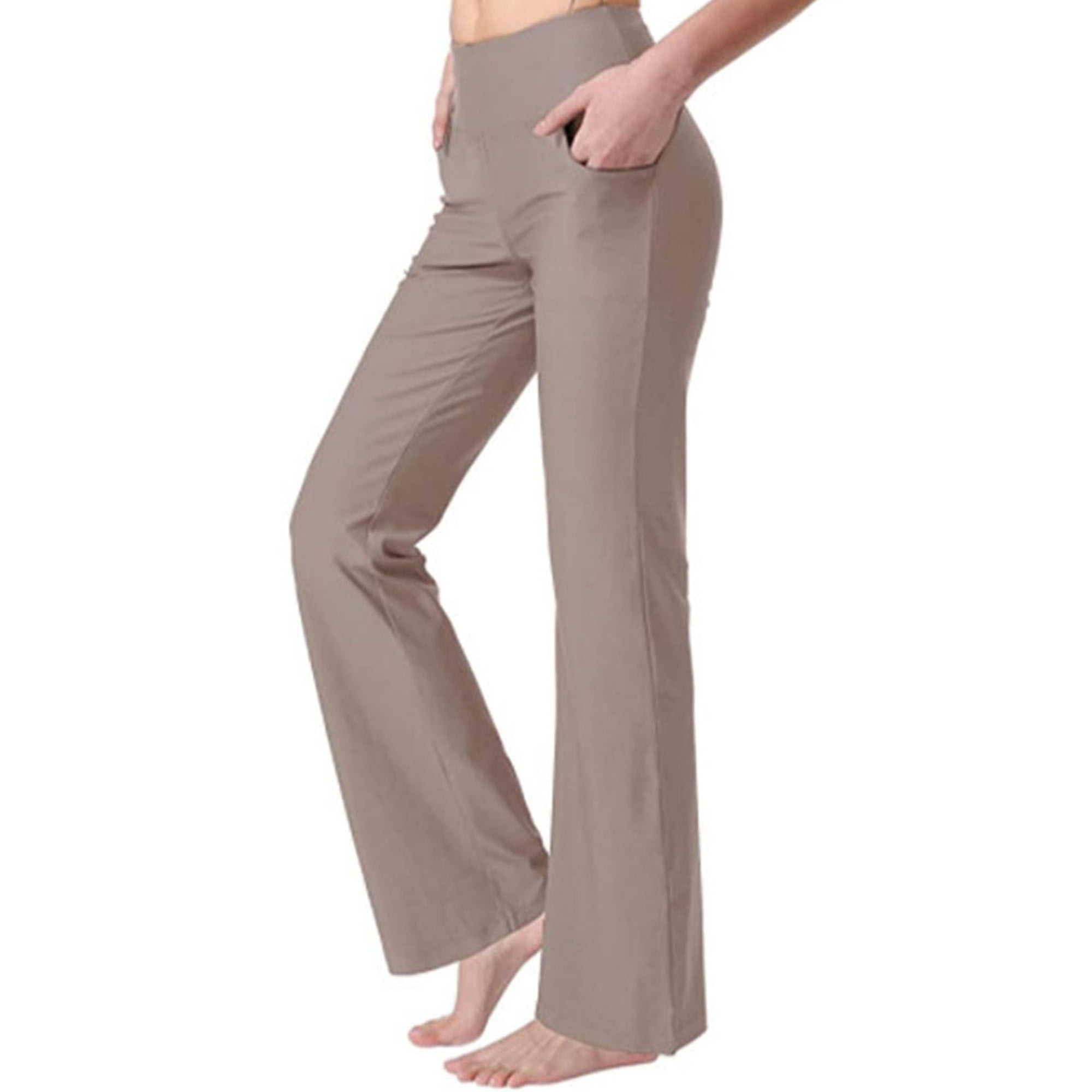 High waisted stretch trousers deals