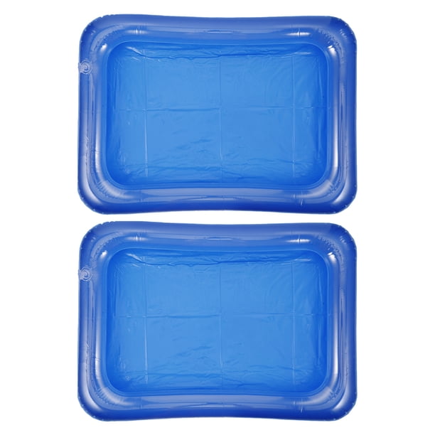 Piscina inflable para muñecas, 2 unidades, accesorios de verano para casa de muñecas, piscina portátil para uso en interiores y exteriores, divertidos juguetes de piscina para niños.