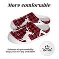 thumbnail image 6 of Kdxio Christmas Buffalo Plaid Women's Men's Slippers Plush Slip-On House Slipper for Winter Indoor Soft Cushion Non-slip Fluffy Slides Slippers-46/47, 6 of 7