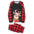 thumbnail image 3 of Fiomva Holiday Christmas Family Pajamas Matching Set Moose Xmas Pjs for Couples and Kids Baby Sleepwear, 3 of 10