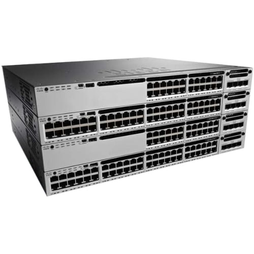 Cisco Catalyst WS-C3850-24U 24-Port Ethernet Switch w 1100WAC Power Supply by Cisco