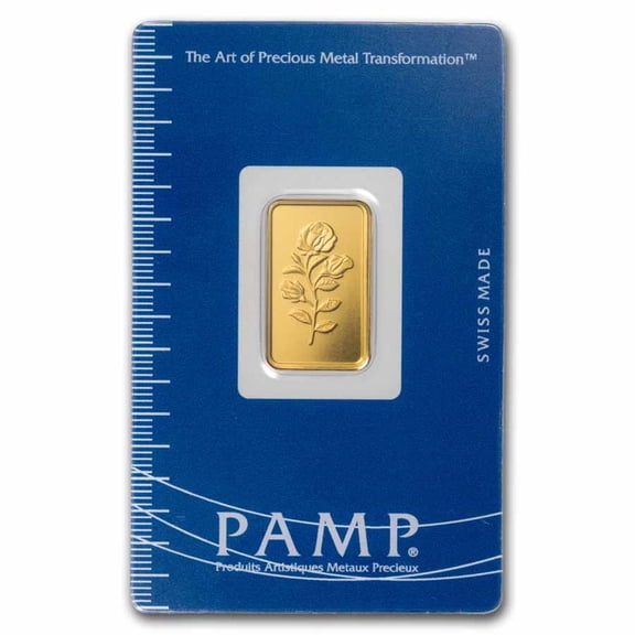 Pamp Suisse Rosa 5 Gram Gold Bar - In Assay Card