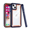 thumbnail image 2 of GSA Transparent Shockproof Bumper 3in1 Case For iPhone 13 Pro (6.1") Clear PC Blue TPU Orange, 2 of 5