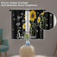 thumbnail image 2 of CUITING Black Grey Kitchen Curtains 63 Inch Length Geometric Window Curtains Over Sink Set of 2  Gray White Curtain for Bedroom Living Room  Modern Abstract Kitchen Decor 42x63 Inch, 2 of 6