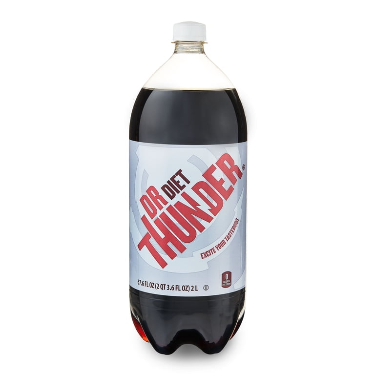 Great Value Dr Thunder Diet Cola, 2 Liter Bottle, 6 Pack photo 2