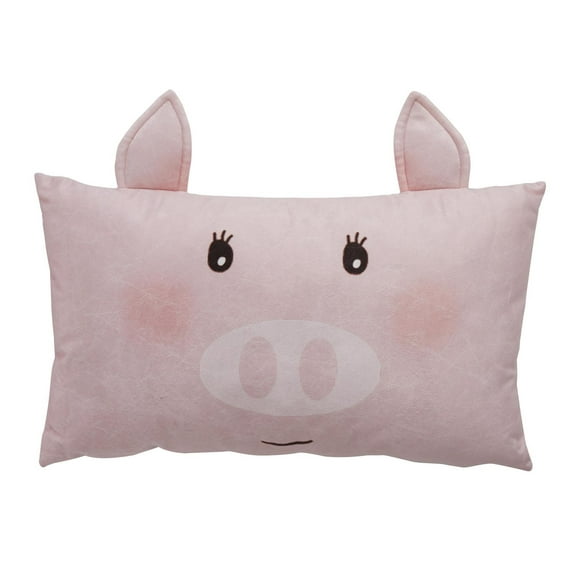 Covers & Co Coussin 144 fils 100% coton Rose Piggy 12x20