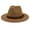Khaki, variant on SPRING PARK Men Women Adjustable Felt Fedora Vintage Style Wide Brim Hat