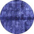 thumbnail image 1 of Ahgly Company Indoor Round Oriental Blue Traditional Area Rugs, 8' Round, 1 of 4