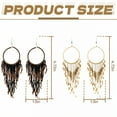 thumbnail image 5 of DESIGNICE 2 Pairs Statement Earrings for Women,Alloy Seed Bead Tassels Chandelier Earrings,Dangle Earrings for Women Birthday Jewelry Gift for Her,Style3, 5 of 7