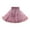 Pink, variant on Staki Rainbow Tulle Skirt Girls Metallic Skater Skirt Sparkly Shiny Flared Pleated A-Line Mini Skort(Pink,18-24 Months)