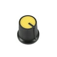 thumbnail image 3 of 10Pcs Plastic Potentiometer Volume Control Rotary Knob Knurled Shaft Yellow, 3 of 4