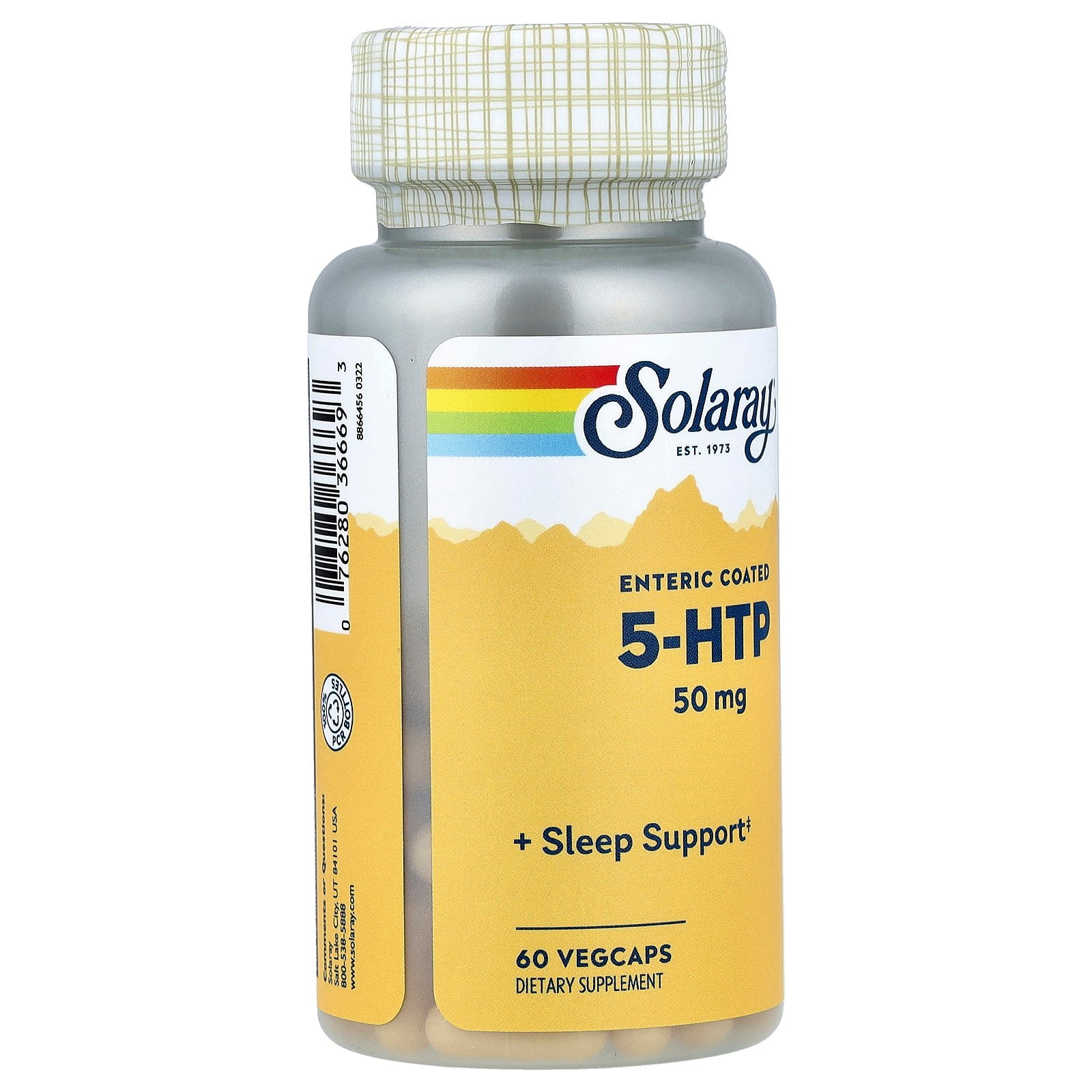 L-5-hydroxyTryptophan 50 mg By Solaray - 60  Capsules