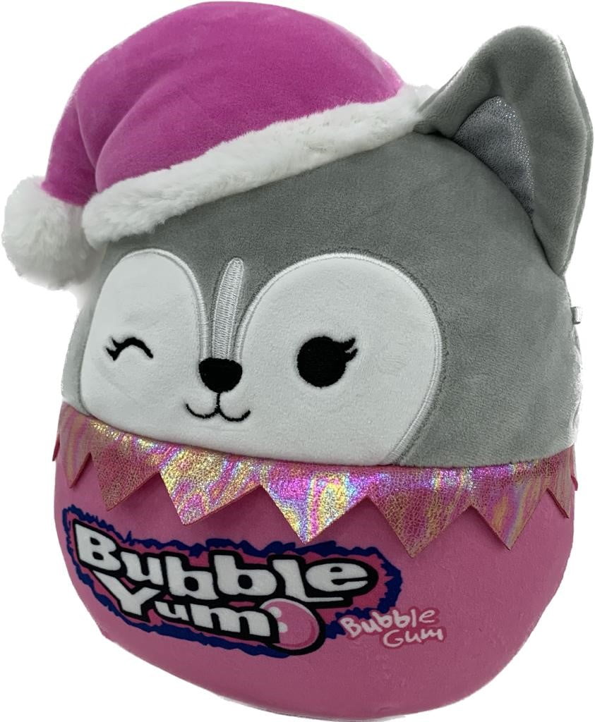 Squishmallows Original Pink Bubble Yum 8-inch Holiday Heidi the Husky Child's Ultra soft Plush