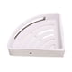 thumbnail image 5 of Estante esquinero para baño, marco de acero inoxidable resistente plateado, soporte ABS, estante esquinero para RV, 5 of 12