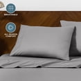 thumbnail image 6 of Bare Home Pillowcase Set - Envelope Closure - Premium 1800 Collection - Double Brushed - Ultra Soft - King Size 20x36, Light Gray, 2 Count, 6 of 8